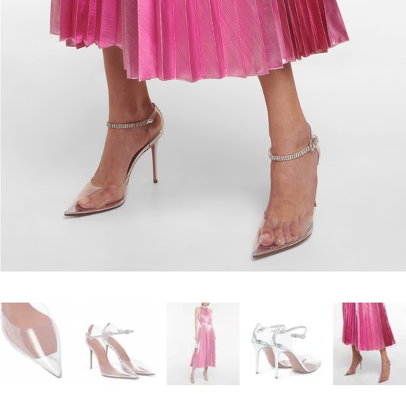 Amina Muaddi Ursina Pumps 38 1/2 *brand New* - Picture 5 of 5